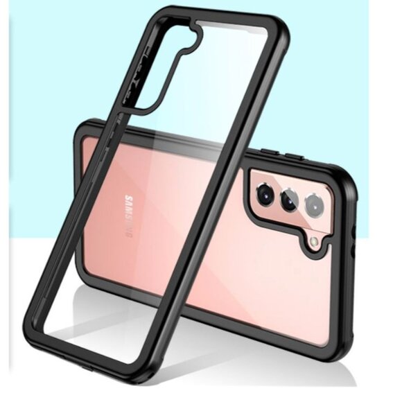 LK - Case for Samsung Galaxy S21 (2021) - 6.2 inches - Clear / Black - Picture 1 of 9